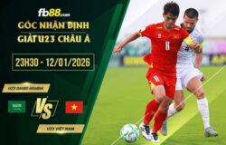fb88-soi kèo U23 Saudi Arabia vs U23 Việt Nam