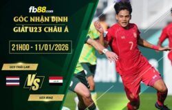 fb88-soi kèo U23 Thái Lan vs U23 Iraq