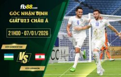 fb88-soi kèo U23 Uzbekistan vs U23 Lebanon