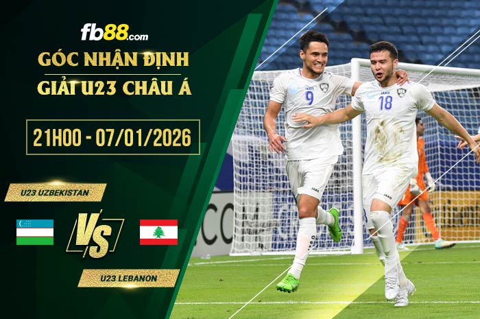 fb88-soi kèo U23 Uzbekistan vs U23 Lebanon