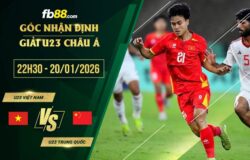 fb88-soi kèo U23 Việt Nam vs U23 Trung Quốc