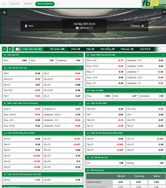 fb88-ty-le-tran-dau-Pisa-vs-Atalanta-17-01-2026