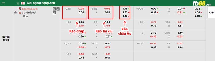 fb88-bảng kèo trận đấu Bournemouth vs Sunderland