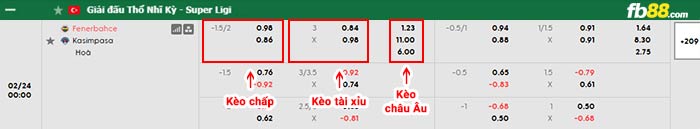 fb88-bảng kèo trận đấu Fenerbahce vs Kasimpasa