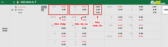 fb88-bảng kèo trận đấu Juventus vs Como