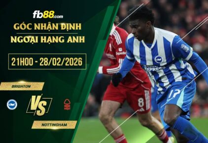 fb88-soi kèo Brighton vs Nottingham