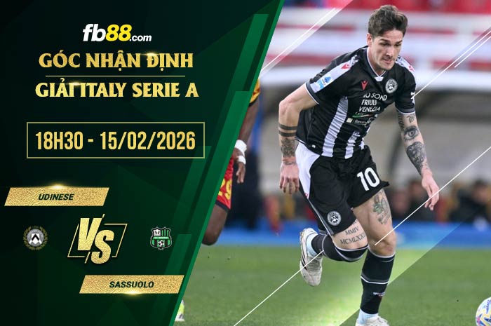 fb88-soi kèo Udinese vs Sassuolo
