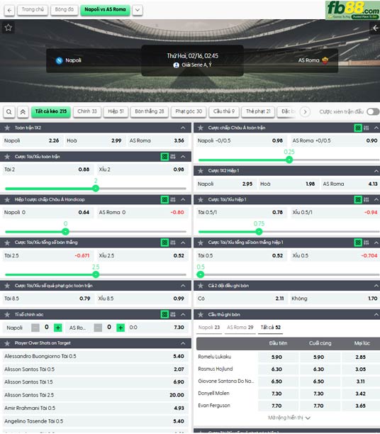 fb88-ty-le-tran-dau-Napoli-vs-AS-Roma-16-02-2026