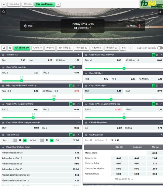 fb88-ty-le-tran-dau-Pisa-vs-AC-Milan-14-02-2026