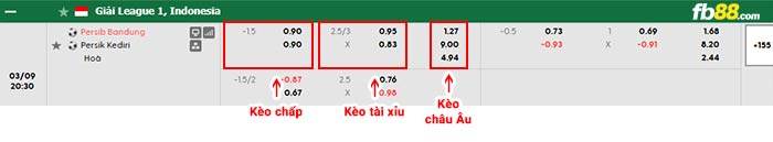 fb88-bảng kèo trận đấu Persib Bandung vs Persik Kediri
