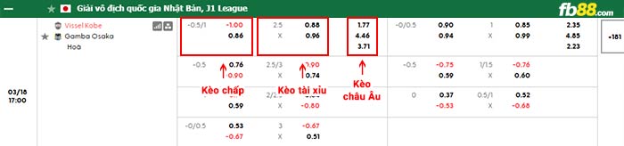 fb88-bảng kèo trận đấu Vissel Kobe vs Gamba Osaka