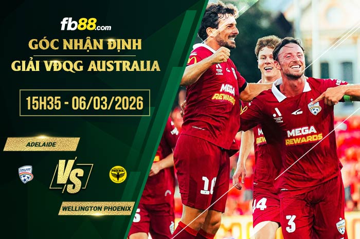 fb88-soi kèo Adelaide vs Wellington Phoenix