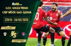 fb88-soi kèo Al Rayyan vs Al Shahaniya