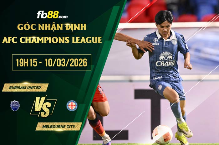 fb88-soi kèo Buriram United vs Melbourne City