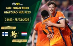fb88-soi kèo U19 Phần Lan vs U19 Hà Lan