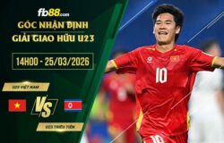 fb88-soi kèo U23 Việt Nam vs U23 Triều Tiên