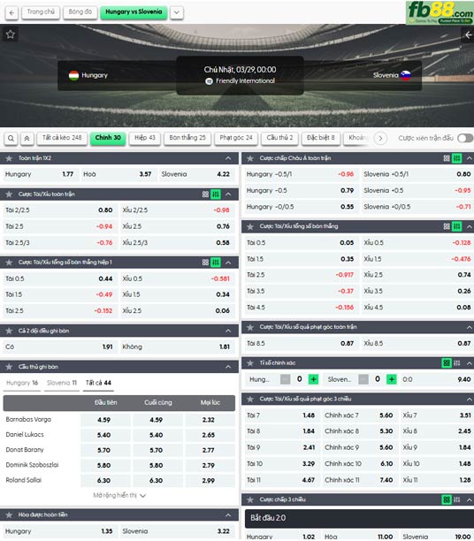 fb88-ty-le-tran-dau-Hungary-vs-Slovenia-29-03-2026