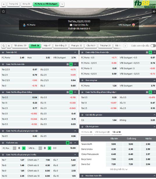 fb88-ty-le-tran-dau-Porto-vs-Stuttgart-20-03-2026