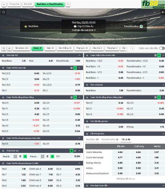 fb88-ty-le-tran-dau-Real-Betis-vs-Panathinaikos-20-03-2026