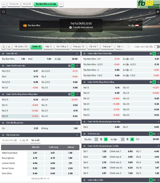 fb88-ty-le-tran-dau-Tay-Ban-Nha-vs-Ai-Cap-01-04-2026