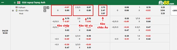 fb88-bảng kèo trận đấu Fulham vs Aston Villa