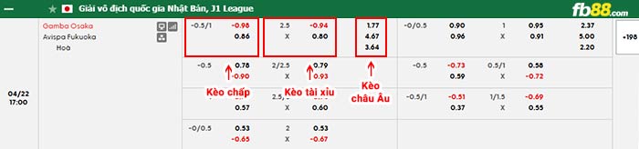 fb88-bảng kèo trận đấu Gamba Osaka vs Avispa Fukuoka
