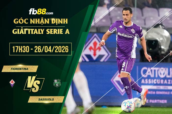 fb88-soi kèo Fiorentina vs Sassuolo