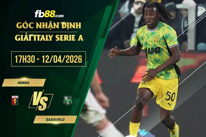 fb88-soi kèo Genoa vs Sassuolo