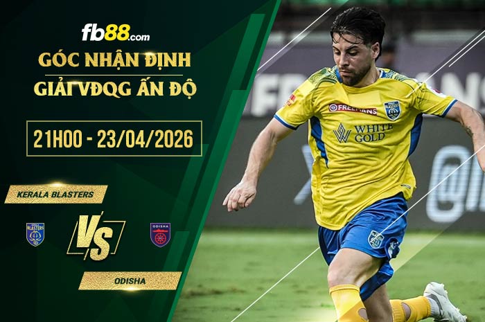 fb88-thông số trận đấu Kerala Blasters vs Odisha