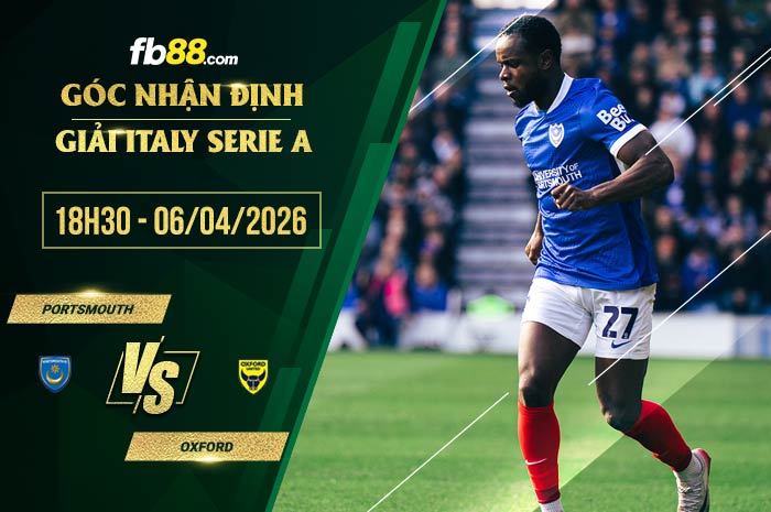 fb88-soi kèo Portsmouth vs Oxford