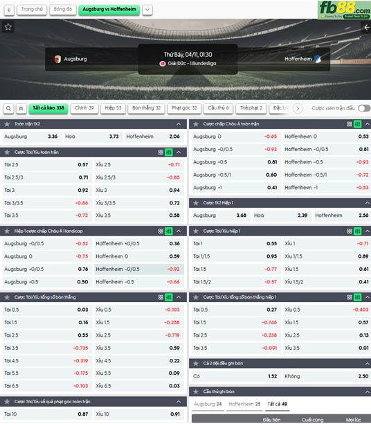 fb88-ty-le-tran-dau-Augsburg-vs-Hoffenheim-11-04-2026