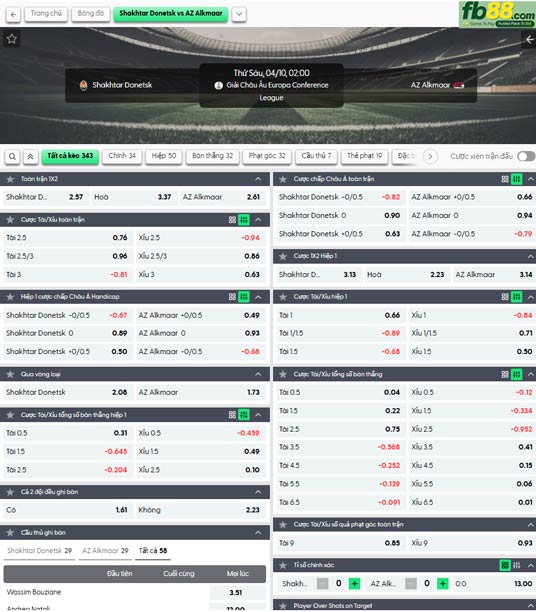 fb88-ty-le-tran-dau-Shakhtar-Donetsk-vs-AZ-Alkmaar-10-04-2026