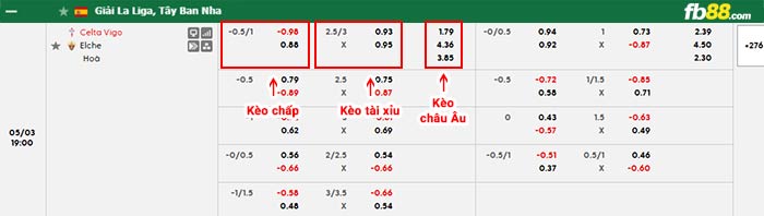 fb88-bảng kèo trận đấu Celta Vigo vs Elche