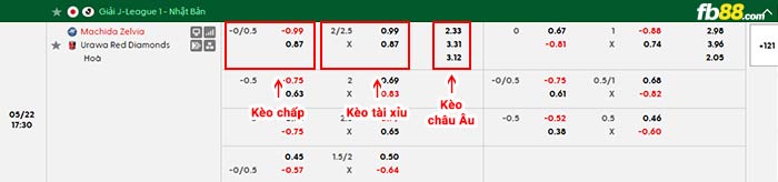 fb88-bảng kèo trận đấu Machida Zelvia vs Urawa Reds