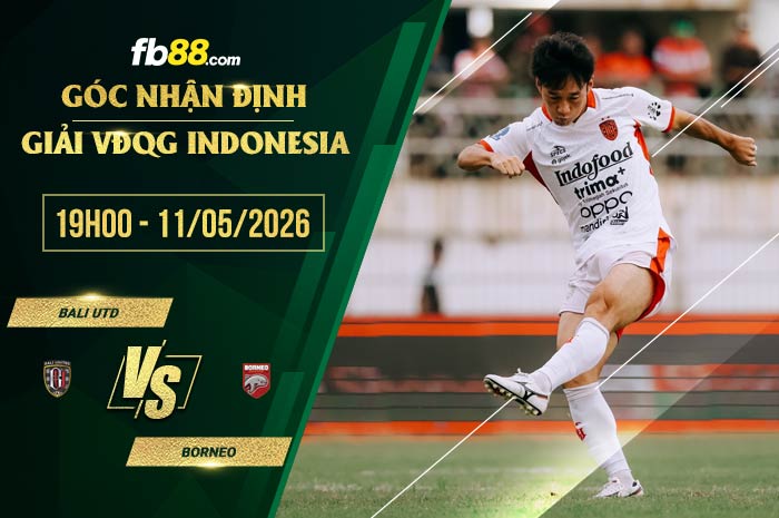 fb88-chi tiết kèo trận đấu Bali Utd vs Borneo