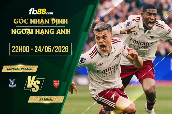 fb88-soi kèo Crystal Palace vs Arsenal