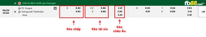 fb88-bảng kèo trận đấu Gagra Tbilisi vs Samgurali Tskaltubo