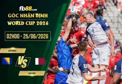 fb88-soi kèo Bosnia vs Qatar