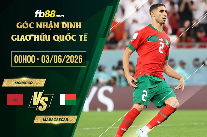 fb88-soi kèo Morocco vs Madagascar