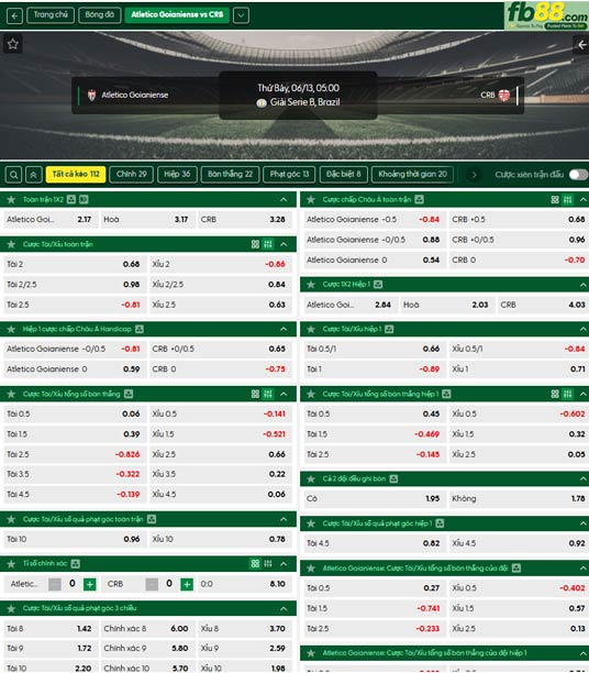 fb88-ty-le-tran-dau-Goianiense-vs-Regatas-13-06-2026