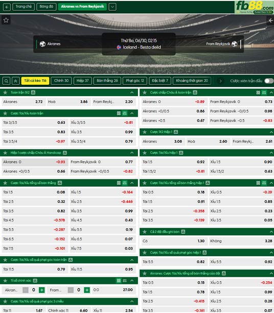 fb88-ty-le-tran-dau-IA-Akranes-vs-Fram-Reykjavik-30-06-2026