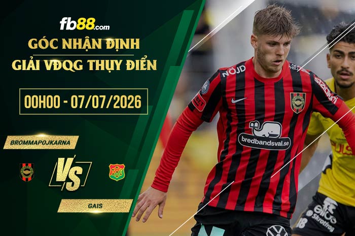 fb88-soi kèo Brommapojkarna vs GAIS