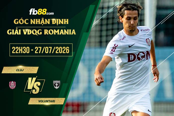 fb88-soi kèo Cluj vs Voluntari