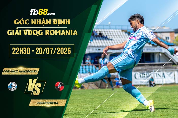 fb88-soi kèo Corvinul Hunedoara vs Csikszereda