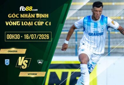 fb88-soi kèo Craiova vs Vitebsk