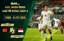 fb88-soi kèo Đông Timor vs Indonesia