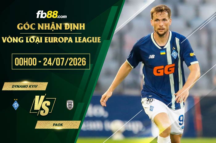 fb88-soi kèo Dynamo Kyiv vs PAOK