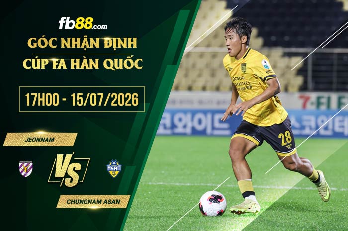 fb88-chi tiết kèo trận đấu Jeonnam vs Chungnam Asan