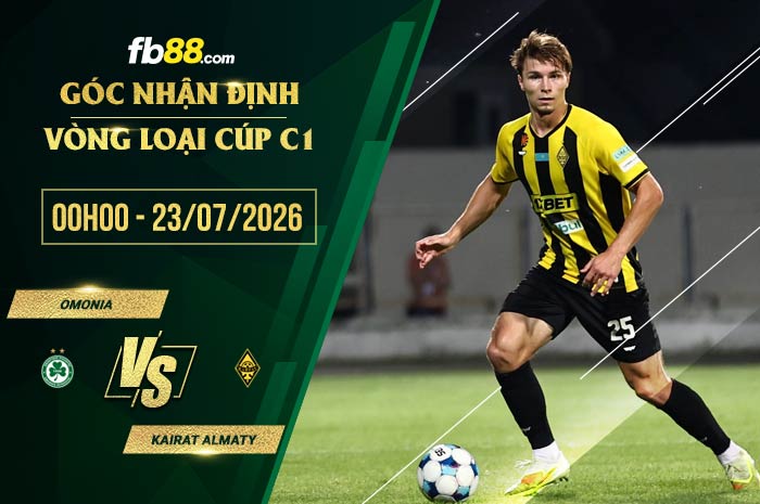 fb88-soi kèo Omonia vs Kairat Almaty