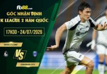 fb88-chi tiết kèo trận đấu Seoul E-Land vs Cheonan City